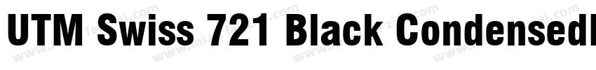 UTM Swiss 721 Black CondensedBebas字体转换